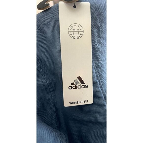 Adidas Logo Blue Cotton Essential Moisture-Wicking Inner Sweatband Bucket Hat - Picture 6 of 6